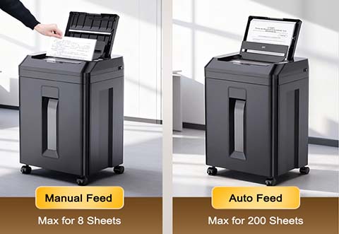 Apex-345 Shredder Side View with Bin